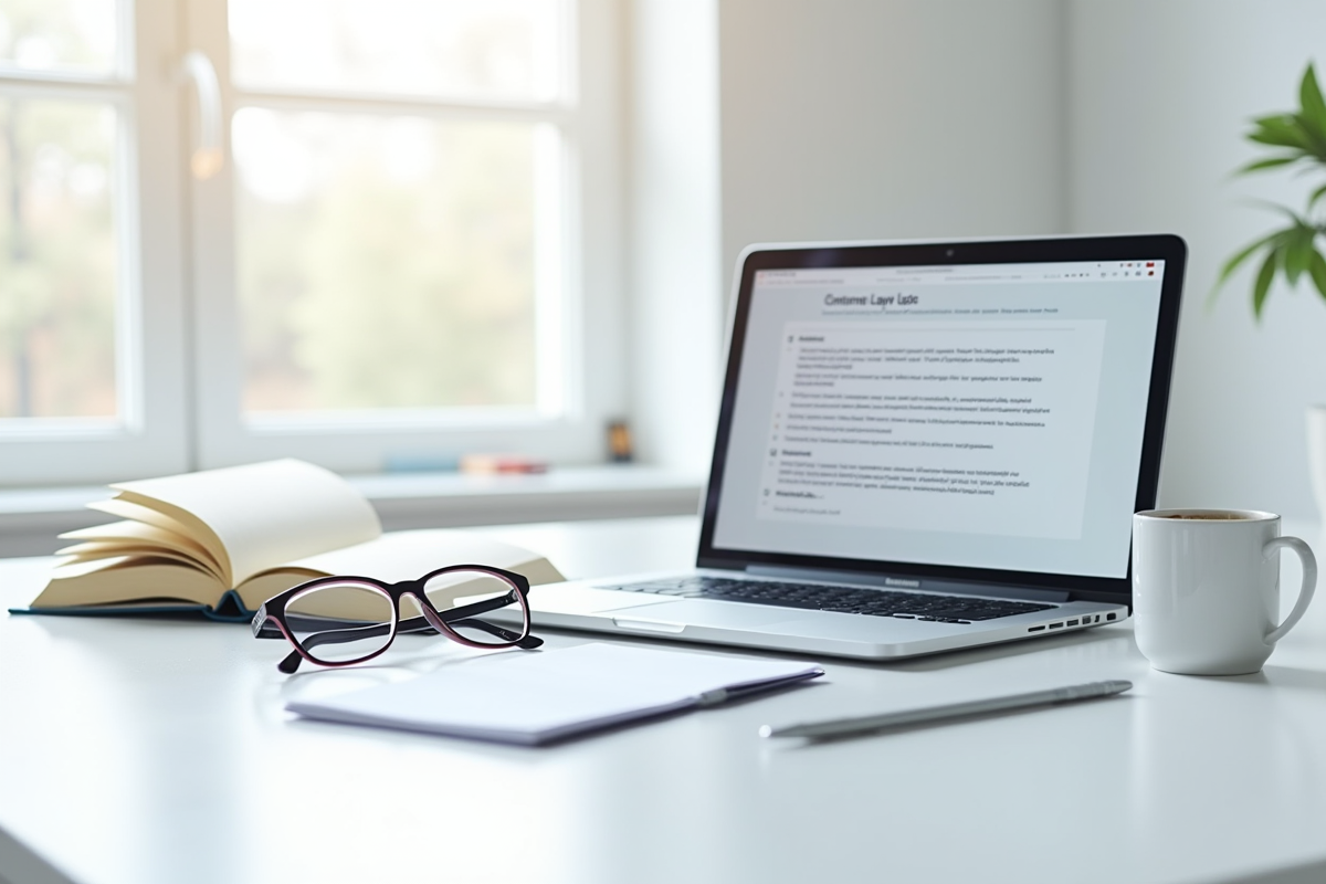 Objets d affaires organisés sur un bureau blanc lumineux